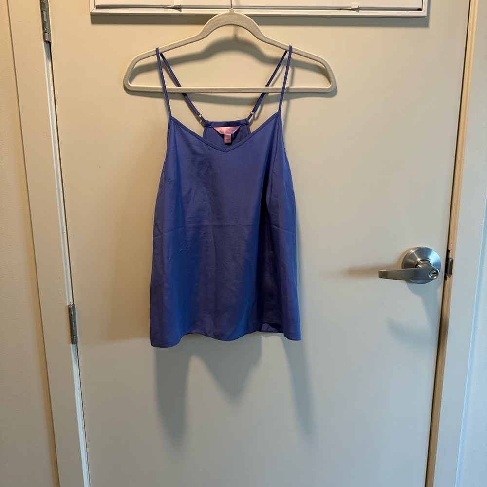 Lilly Pulitzer Purple Double Strap Satin Camisole